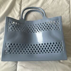 Blue silicone bag
